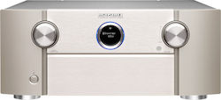 Marantz SR8015 Amplificator Home Cinema cu Radio 4K/8K 11.2 Canale 140W/8Ω 250W/6Ω cu HDR și Dolby Atmos Argint