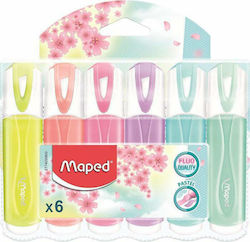 Maped Fluo Pep's Classic Pastel Textmarker 5mm Mehrfarbig 6Stück