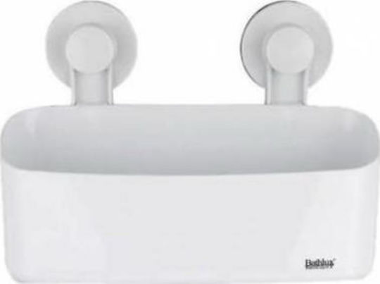 Bathlux 30131 Държач за гъба Пластмаса С вакуум Бял