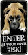 Ergo Warnschild Vorsicht Hund 15x31cm