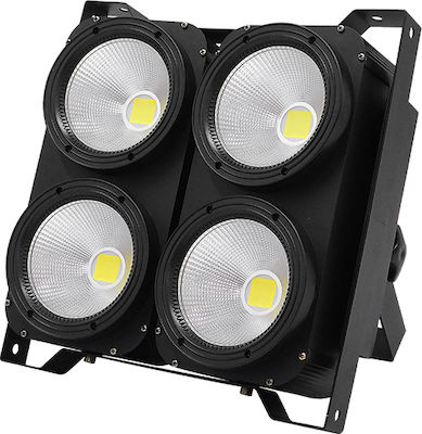 GloboStar Mod de lumină Grinda LED DMX COB DMX512 Strobe Blinder Matrix Light 400 Watt(4x100w) 6000k Alb rece