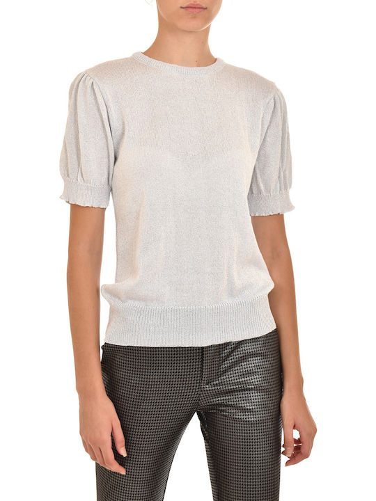 Twenty-29 Sweater Short Sleeve Silver (7759-029)