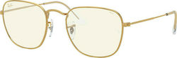 Ray Ban Frank Screen Protection Glasses in Gold Color