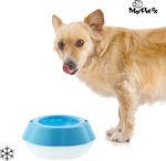 InnovaGoods Pet Frosty Πλαστικό Μπολ Φαγητού & Νερού για Σκύλο σε Γαλάζιο χρώμα 400ml 24cm