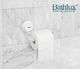 Bathlux 30161 Wandmontiert Papierhalter Kunststoff mit Saugnapf Weiß