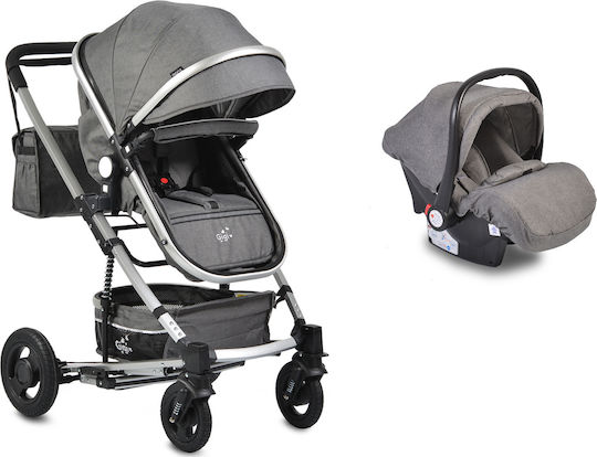 Gigi Adjustable 3 in 1 Baby Stroller Suitable for Newborn Dark Grey