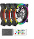 Alseye Halo 4.0 RGB Kit Case Fan 120mm με Σύνδεση 4-Pin Molex / 3-Pin 3τμχ