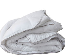 Melinen Πάπλωμα Υπέρδιπλο με Γέμιση Microfiber 220x240 Stripes Basics Λευκό