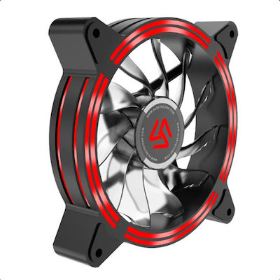 Alseye Halo 4.0 Ventilator Carcasă 120mm cu Iluminare Roșu și Conexiune 3-Pin / Molex cu 4 pini 1buc