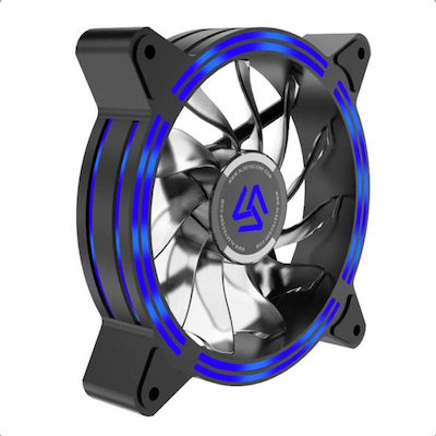 Alseye Halo 4.0 Case Fan 120mm με Μπλε Φωτισμό και Σύνδεση 3-Pin / 4-Pin Molex