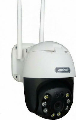 Andowl IP Камера за Наблюдение Wi-Fi 1080p Full HD Водоустойчива с Двупосочна Комуникация и Обектив 3.6мм