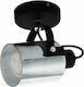 Eglo Berregas Single Spot with Socket E27 in Silver Color
