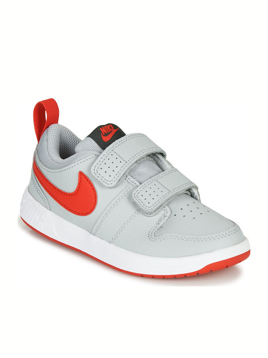 Pico 5 Kids Sneakers with Scratch Lt Smoke Grey / University Red