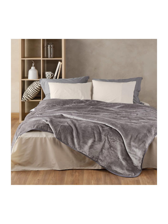 Kentia Notte Velvet Blanket Double 220x240cm Li...