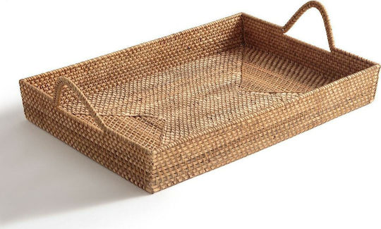 Rattan Square Decorative Tray Vesperie 58x58x4.5cm