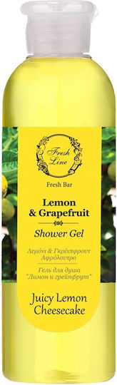 Fresh Line Gel De Duș Cu Lămâie Și Grapefruit Cu Glicerină Și Miros De Citrice 200ml