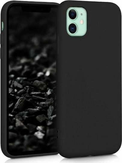 KWmobile Rubberized TPU Back Cover Σιλικόνης Μαύρο (iPhone 11)
