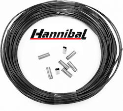Hannibal fishing line Soft Black 1.5mm (10 meters)