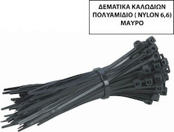 Helix Δεματικά Καλωδίων Πλαστικά 302mmx3.6mm σε Μαύρο χρώμα (100τμχ) (15336302)