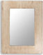 Artekko Wall Mirror with Gold Wooden Frame 86x65cm 1pcs