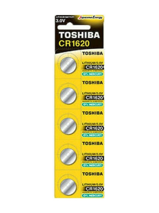 Toshiba Batterien Lithium für Uhren CR1620 3V 5Stück