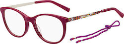 Missoni Plastic Eyeglass Frame Butterfly Burgundy MMI 0031 8CQ