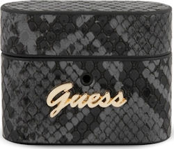 Guess Python Collection Case Synthetic Leather Case Black for Apple AirPods Pro