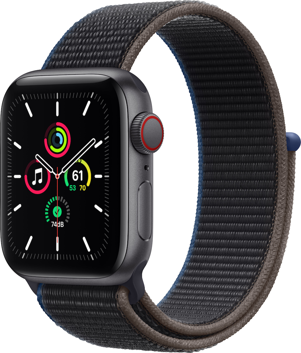 Apple Watch SE Cellular 40mm (Space Gray & Charcoal Sport Loop