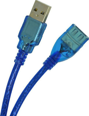 Ancus 5m USB 2.0 Cable A-Male to A-Female Blue