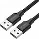 Ugreen USB 2.0 Kabel USB-A-Stecker - USB-A-Stecker Schwarz 1m 10309