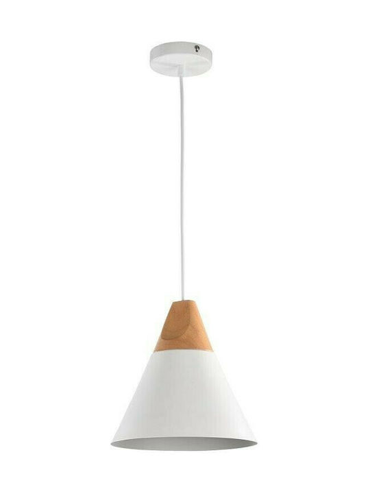 Maytoni Bicones Pendant Light Single-Light Bell for Socket E27 White