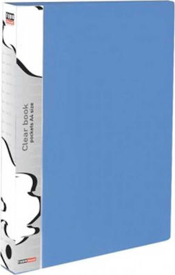 Typotrust Ντοσιέ Σουπλ με 20 Διαφάνειες για Χαρτί A4 Μπλε