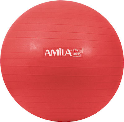 Amila 95866 Pilates Ball 75cm 1.35kg Red