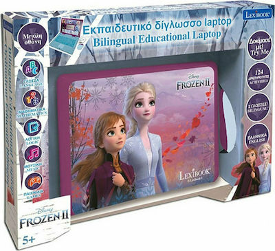 Lexibook Frozen 2 Elektronischer Kinder-Lern-Laptop/Tablet für 5++ Jahre