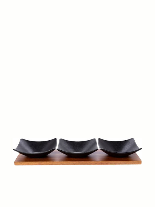 Cryspo Trio Porcelain Dessert Divided Serving T...