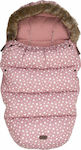 FreeOn Dots Universal Ποδόσακος Καροτσιού Ροζ με Fleece Επένδυση 100x55εκ.