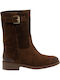 Paola Ferri 7280 Suede Women's Ankle Boots Tabac Brown D7280