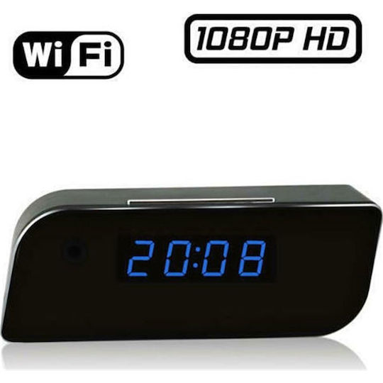 Hidden Camera WiFi Clock 1080p with Memory Card Slot and Motion Detector