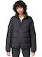 Women's Short Puffer Jacket for Winter Black