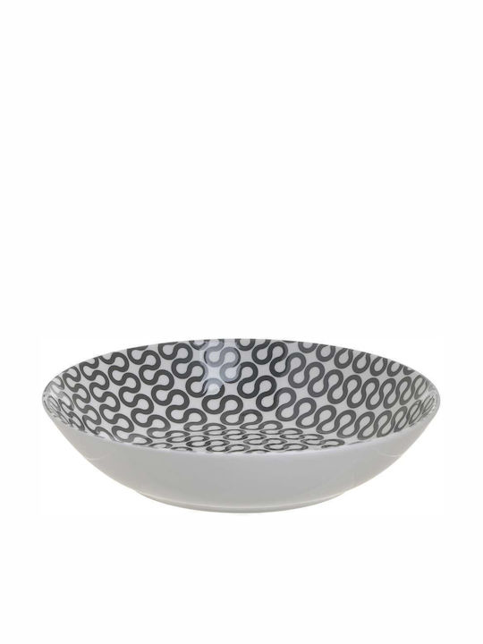 Click Teller Suppe aus Porzellan Mehrfarbig mit Durchmesser 20cm