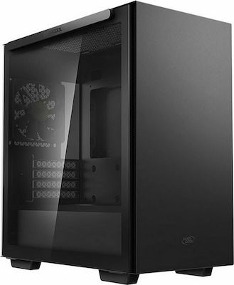 Deepcool Macube 110 Mini Tower Κουτί Υπολογιστή με Πλαϊνό Παράθυρο Μαύρο