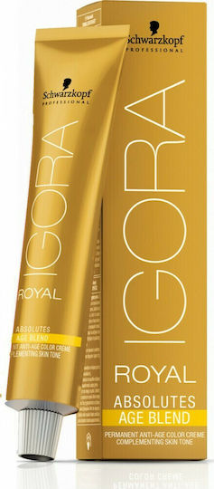 Schwarzkopf Igora Royal Absolutes Боя за коса 7-140 Средно русо пясъчно сиво бежово естествено 60мл