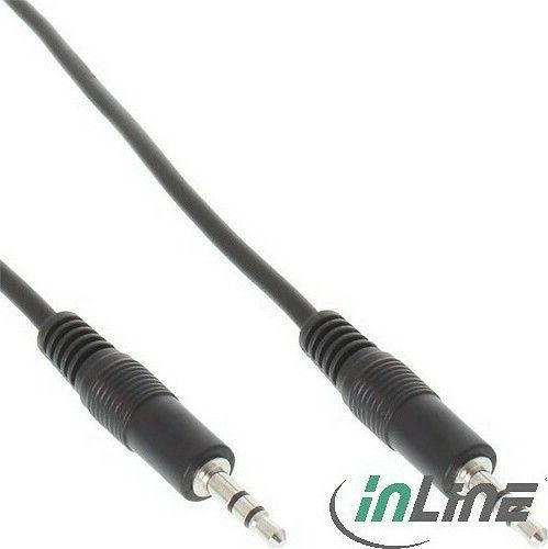 InLine 3.5mm Jack Cable Male - 3.5mm Jack Male Black 5m 99936B