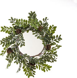 Zaros Plastic Wreath Fir Branches & Pinecones Zaros Plastic Wreath Fir Branches & Pinecones
