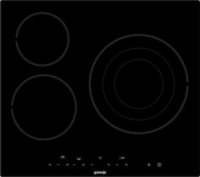 Gorenje ECT63ASC Autonomous Cooktop with Ceramic Burners and Locking Function 59x52cm