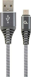 Gembird CC-USB2B-AMMBM-2M-WB2 Regular USB 2.0 in Micro USB 2m Gray