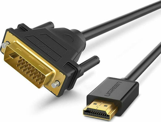 Ugreen 3m DVI-D male to HDMI male Cable Black (10136)