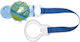 Mam Pacifiers Accessories Ribbon Twist Clip & Cover from Fabric Blue