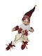 Iliadis Christmas Fabric Figure Elf Red Height 40cm