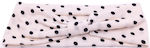 Wide Polka Dot Hair Headband White